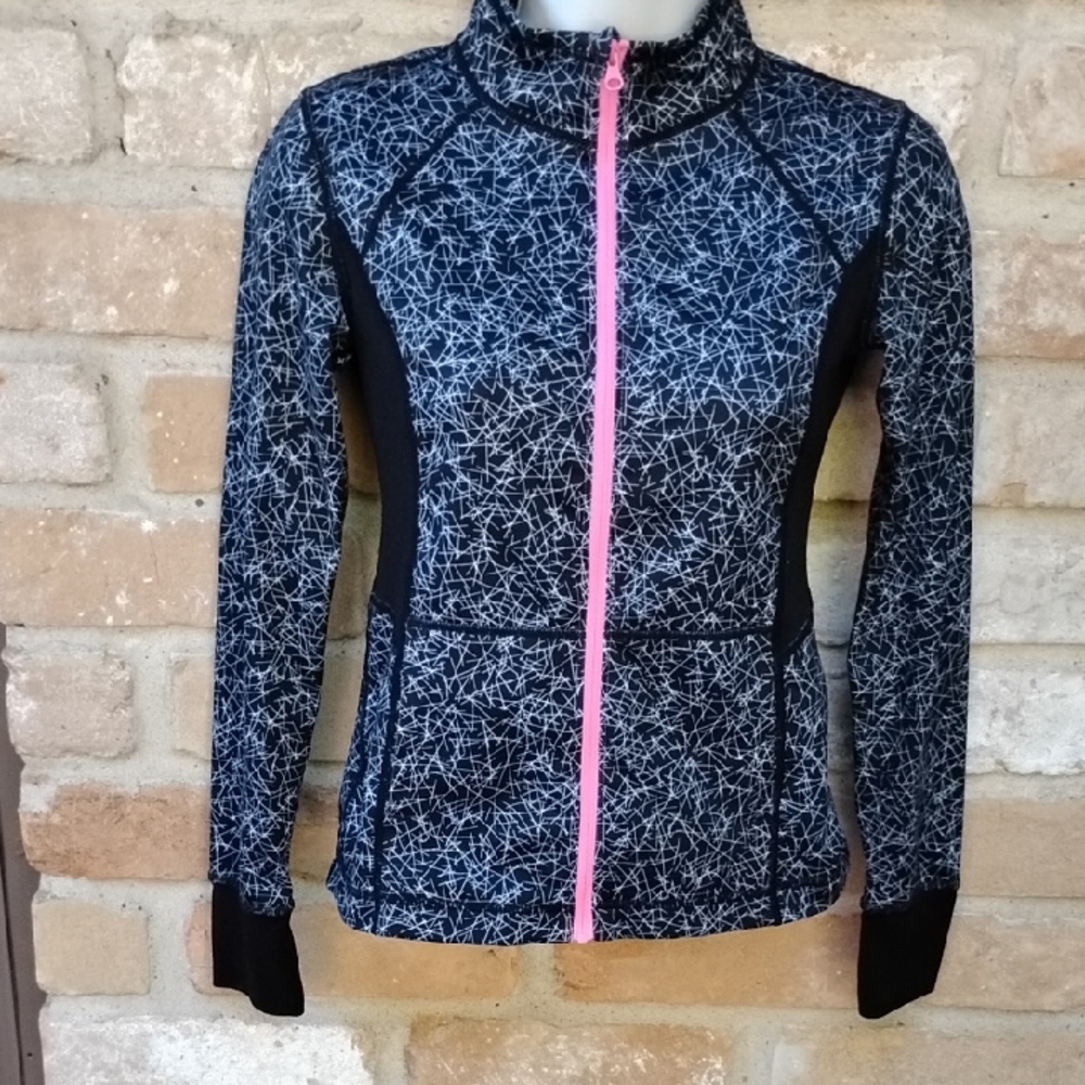 Women's Black and Pink Jacket